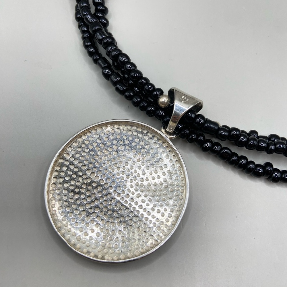 Silpada Wavy Disc Pendant Necklace S1123 - Picture 9 of 10
